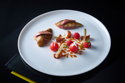 Plat La Pyramide Vienne Chef Patrick Henriroux Restaurant 2 étoiles Michelin Isère